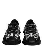 Dolce & Gabbana Black Logo Lace Up Low Top NS1 Sneakers Shoes